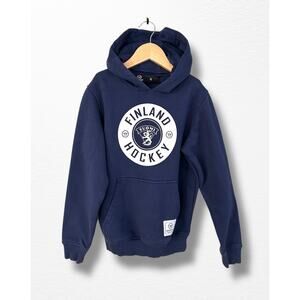 Warrior Finland Hockey Hoodie, Size 8/9